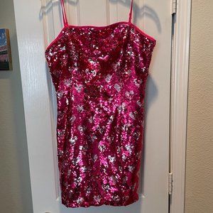 Be Mine Heart Sequined Dress - NWT